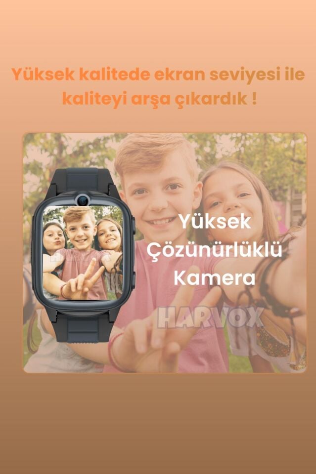 Akıllı Çocuk Saati Konum Takipli Sim Kart Girişli Gps Ve Sos Özellikli (Siyah)