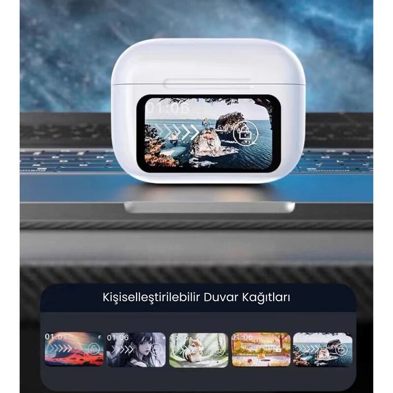 TECH Dokunmatik Ekranlı Air Pro 2 ANC Bluetooth Kulaklık