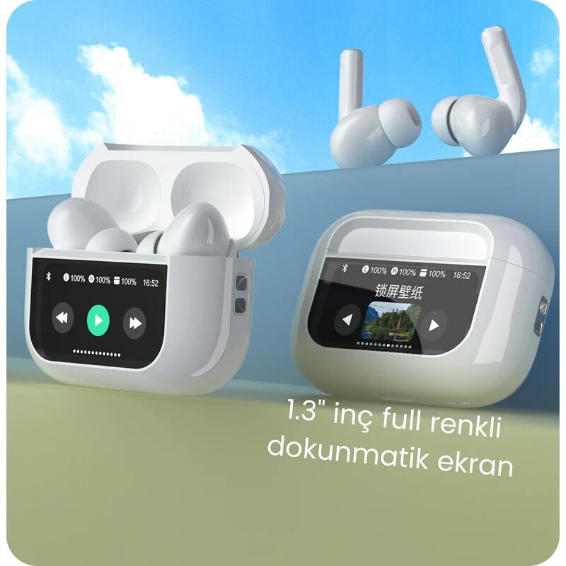 TECH Dokunmatik Ekranlı Air Pro 2 ANC Bluetooth Kulaklık