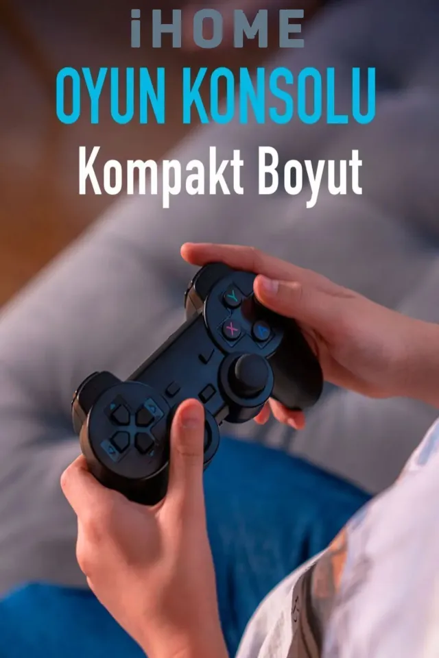 Game Stick Atari 2.4 Uyumlu Kablosuz Çift Kollu Retro Oyun Konsolu